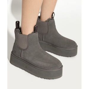 UGG Women's Neumel Grey Platform Boots